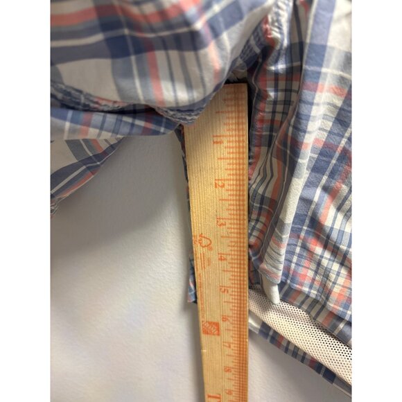 J.Crew Mens Plaid Drawstring Swim Trunks With Pockets Blue & Red Size32Inches Wa - Picture 7 of 10